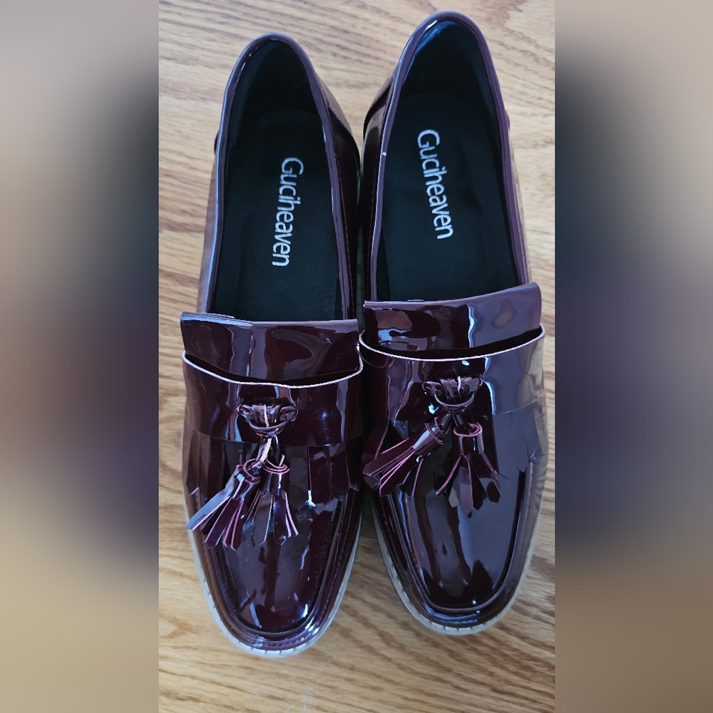 Calvin Klein Women's Burgundy Loafers 7.5 - Picture 3 of 9